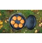 Robens Carson Cast Iron Muffin Tin for bushcraft, outdoor cooking or home baking